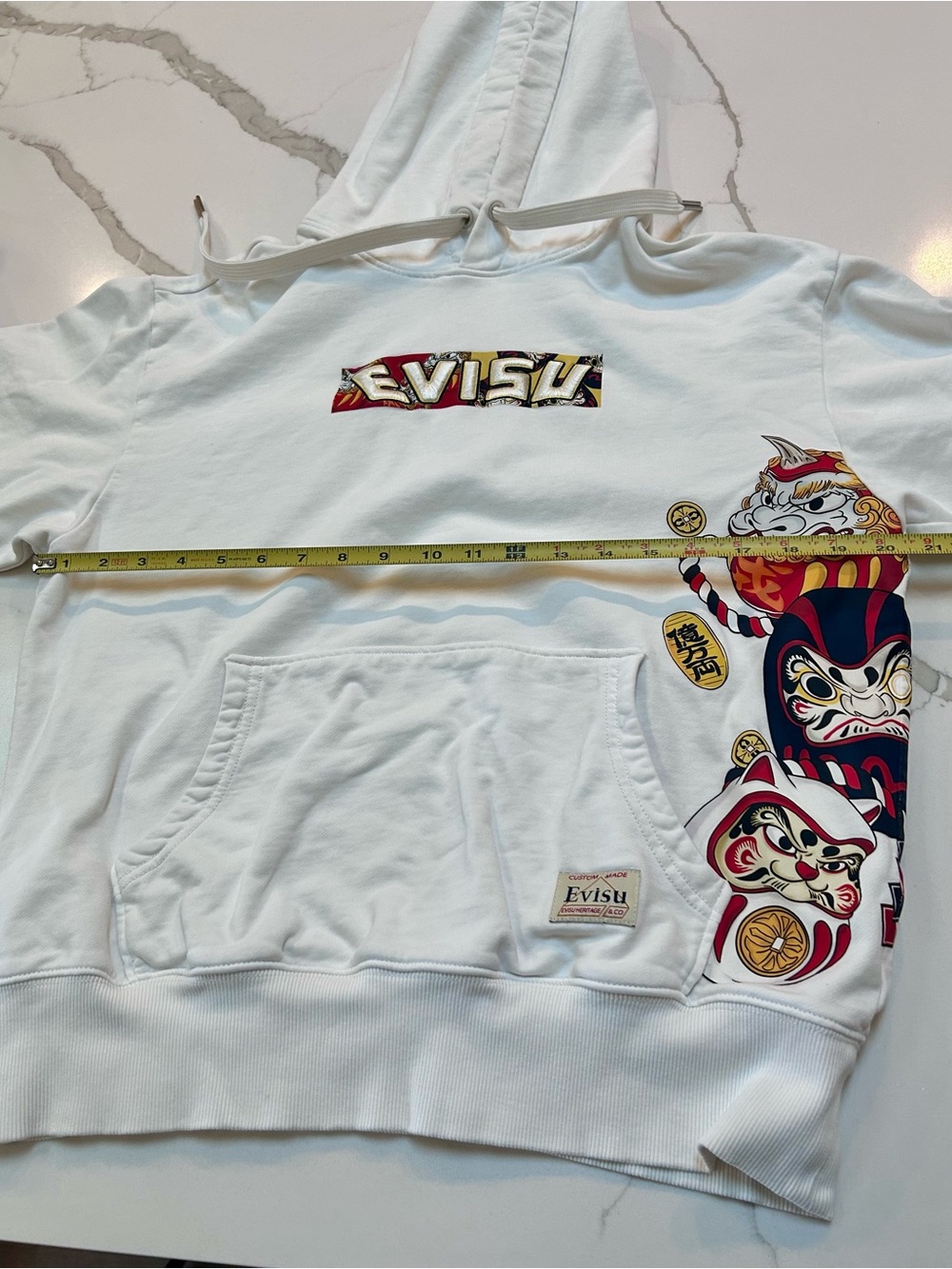 Evisu Daruma Buddies graphic Japanese hoodie - Picture 7 of 9
